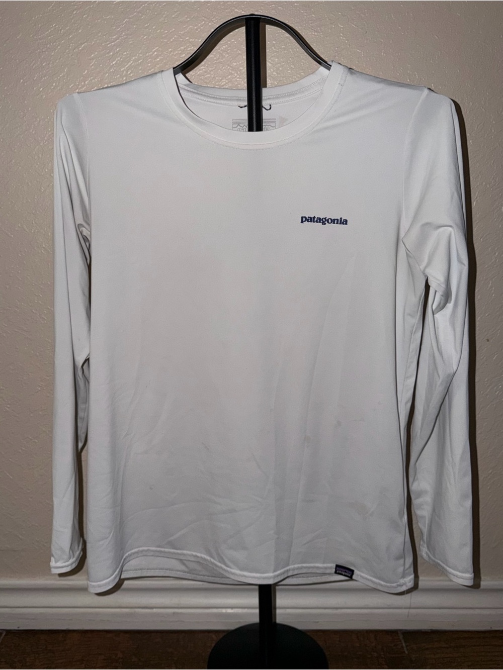 Patagonia White Long-Sleeve Men’s Performance Tee